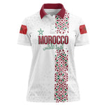 Morocco Atlas Lions Personalized Women Polo Shirt Arabesque Inspired Pattern