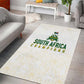 South Africa Cricket Champion Area Rug Gold Proteas - All White - African Pride