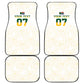 South Africa Cricket Champion Car Mats Gold Proteas - All White - African Pride