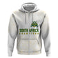 Custom South Africa Cricket Champion Hoodie Gold Proteas - All White - African Pride