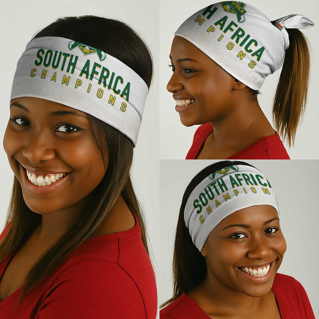 South Africa Cricket Champion Neck Gaiter Gold Proteas - All White LT7