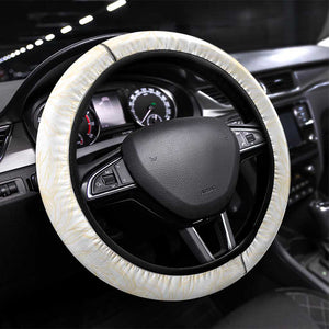 South Africa Cricket Champion Steering Wheel Cover Gold Proteas - All White - African Pride
