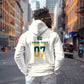 Custom South Africa Cricket Champion Zip Hoodie Gold Proteas - All White - African Pride