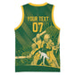 Custom South Africa Cricket Champion Basketball Jersey Proteas Rock The World LT7