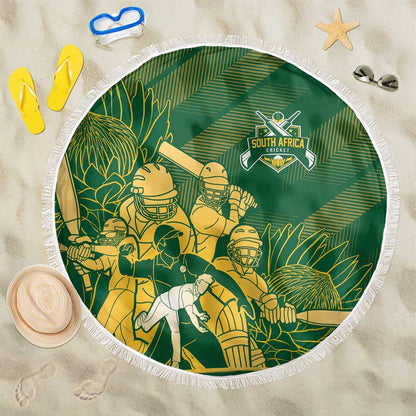 South Africa Cricket Champion Beach Blanket Proteas Rock The World - African Pride