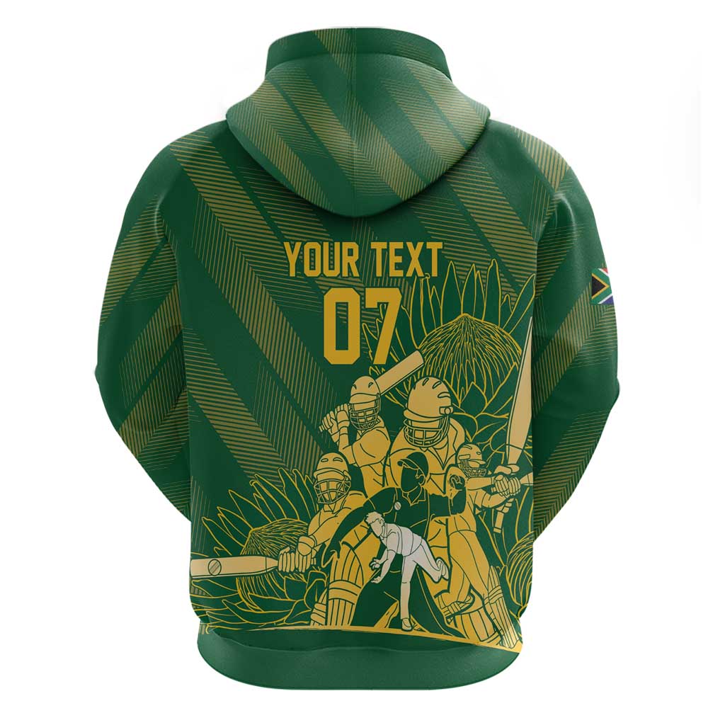 Custom South Africa Cricket Champion Hoodie Proteas Rock The World - African Pride