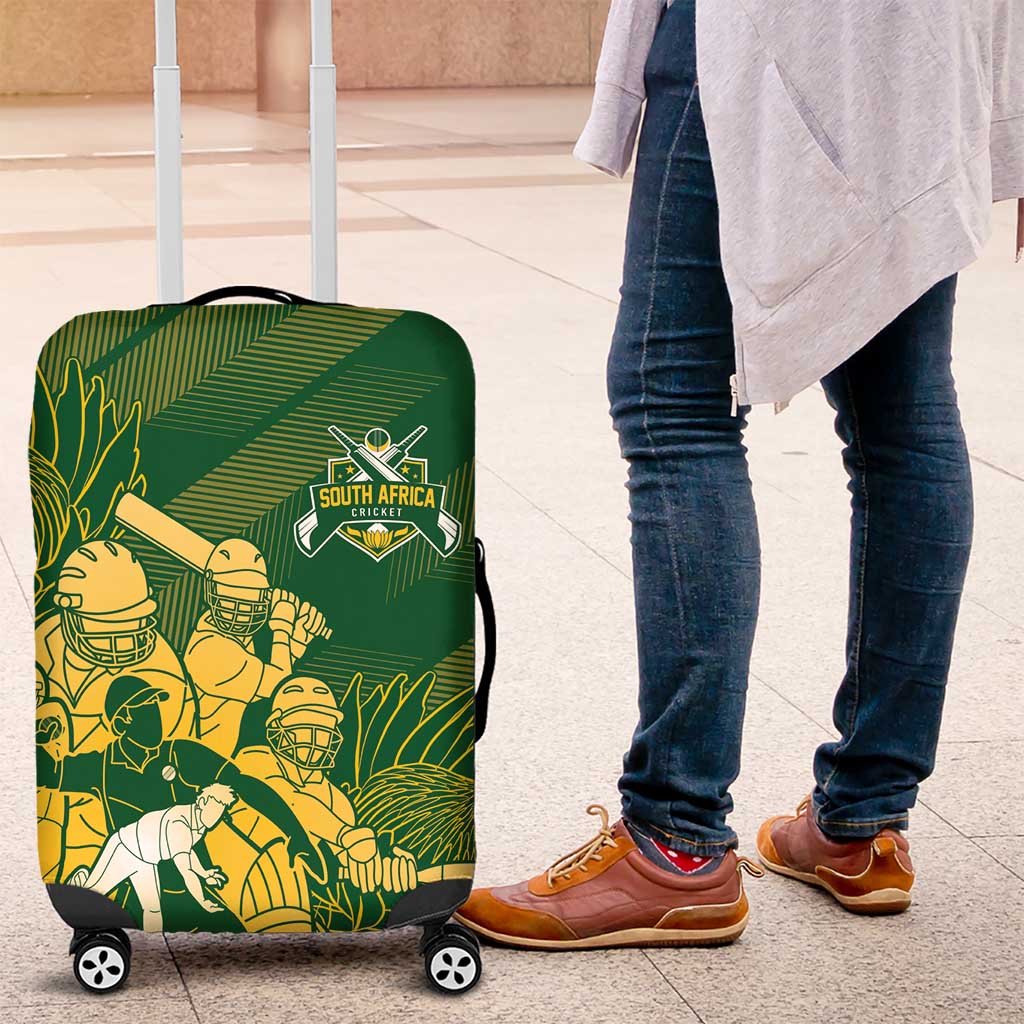 South Africa Cricket Champion Luggage Cover Proteas Rock The World - African Pride
