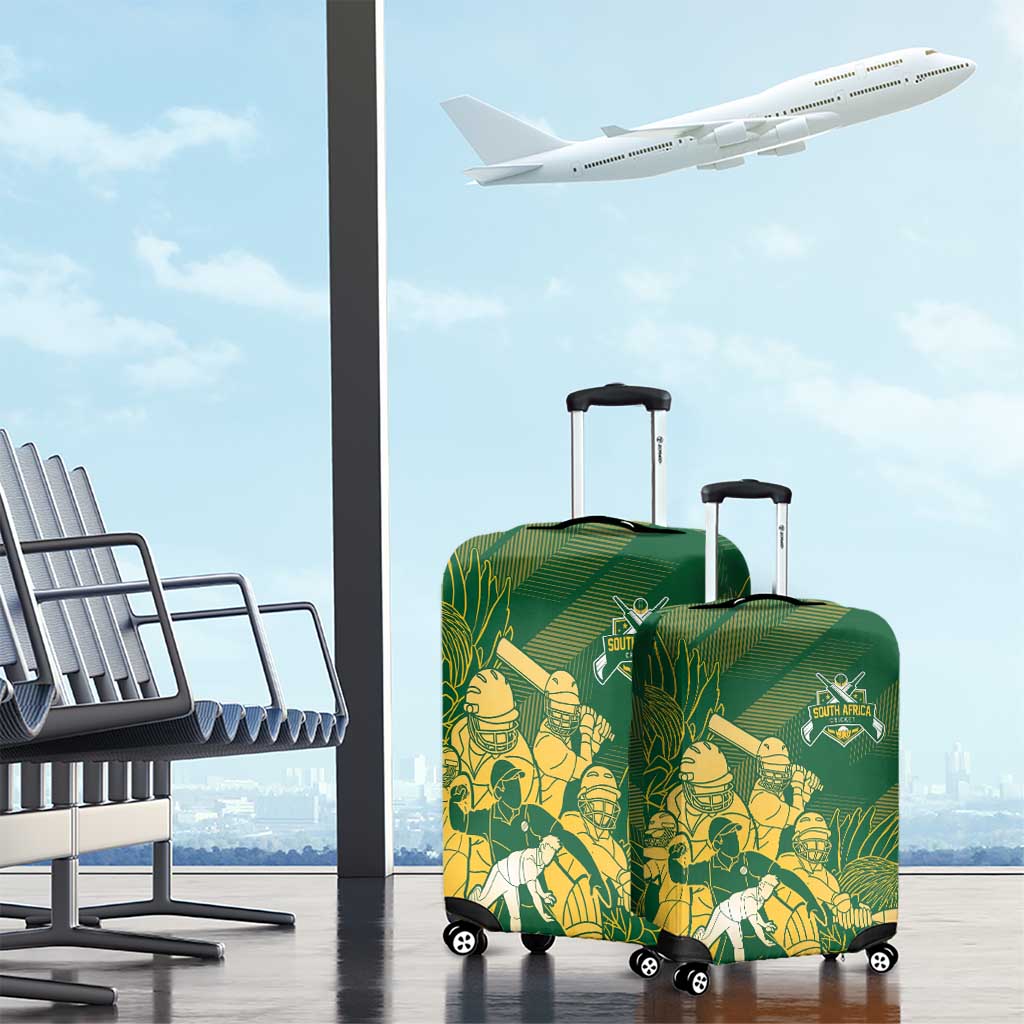 South Africa Cricket Champion Luggage Cover Proteas Rock The World - African Pride