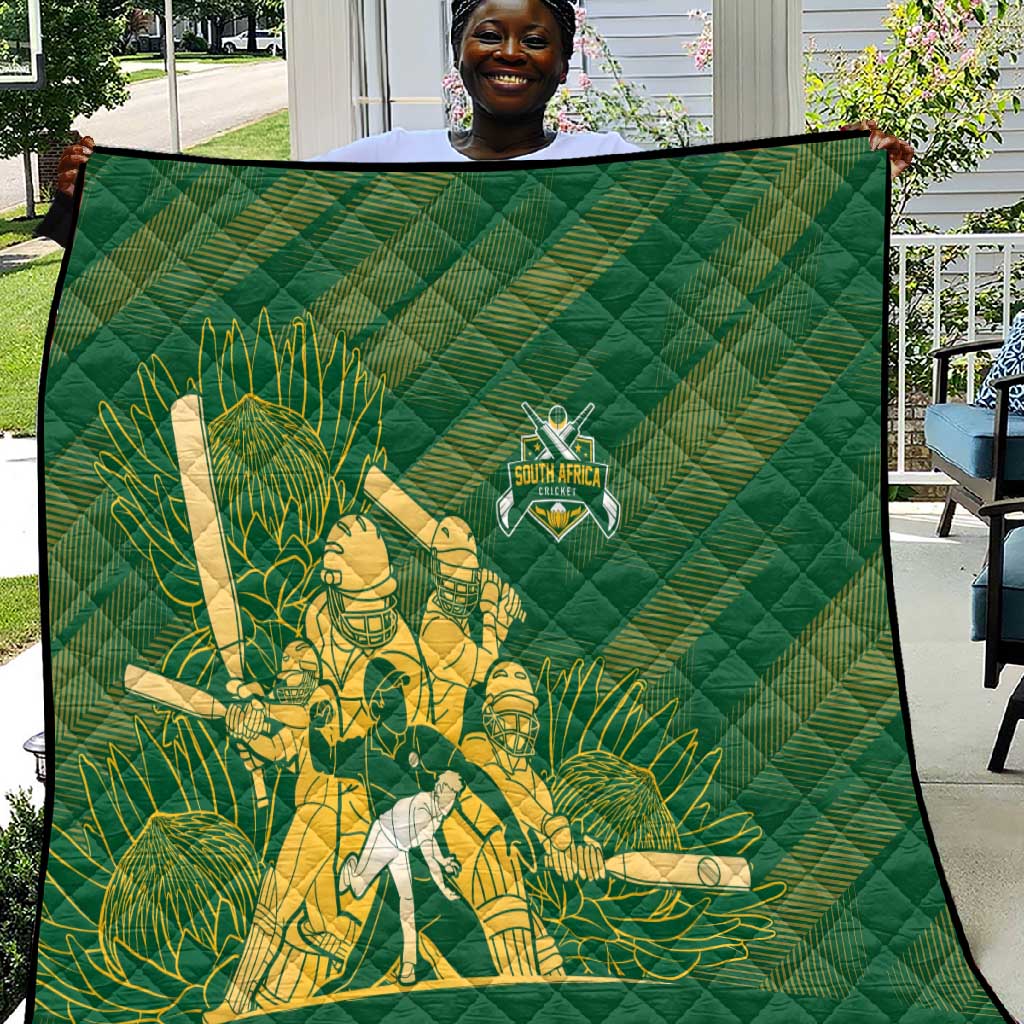 South Africa Cricket Champion Quilt Proteas Rock The World - African Pride