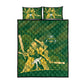 South Africa Cricket Champion Quilt Bed Set Proteas Rock The World - African Pride