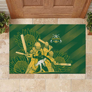 South Africa Cricket Champion Rubber Doormat Proteas Rock The World - African Pride