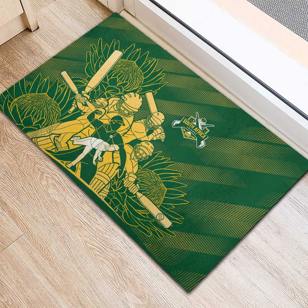 South Africa Cricket Champion Rubber Doormat Proteas Rock The World - African Pride