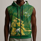 Custom South Africa Cricket Champion Sleeveless Zip Hoodie Proteas Rock The World - African Pride