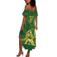 Custom South Africa Cricket Champion Summer Maxi Dress Proteas Rock The World - African Pride