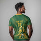 Custom South Africa Cricket Champion T shirt Proteas Rock The World - African Pride