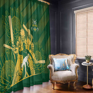South Africa Cricket Champion Window Curtain Proteas Rock The World - African Pride