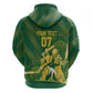 Custom South Africa Cricket Champion Zip Hoodie Proteas Rock The World - African Pride