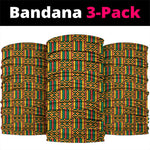 South African Heritage Day Neck Gaiter Kente Ethnic Patterns Mix Protea LT7