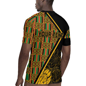 Personalised South African Heritage Day Rugby Jersey Kente Ethnic Patterns Mix Protea