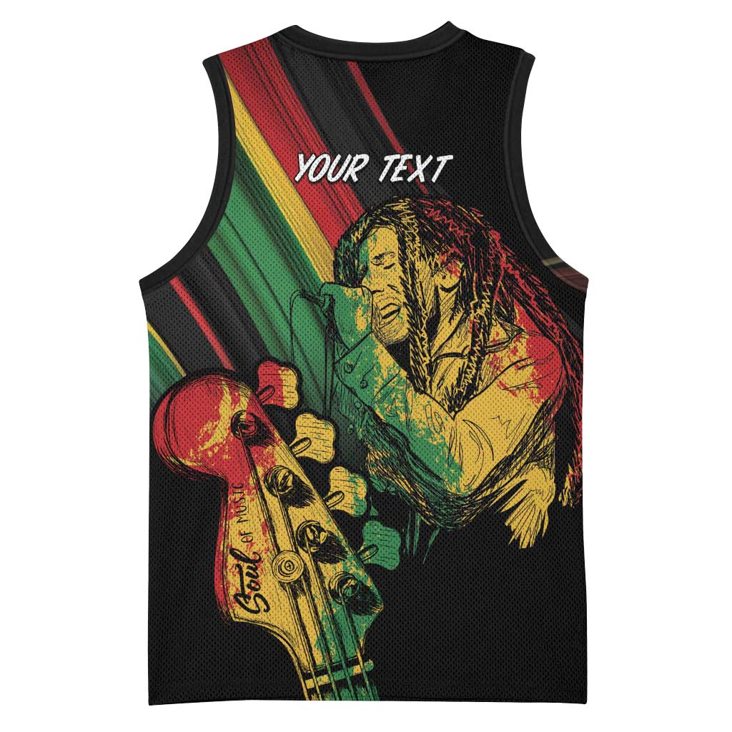 Personalised Afro Vibes Basketball Jersey Reggae King - Live The Way You Love LT7