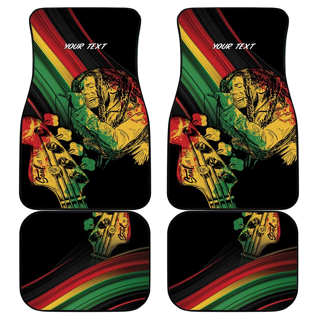Personalised Afro Vibes Car Mats Reggae King - Live The Way You Love