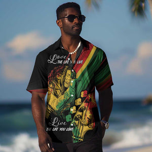 Personalised Afro Vibes Hawaiian Shirt Reggae King - Live The Way You Love