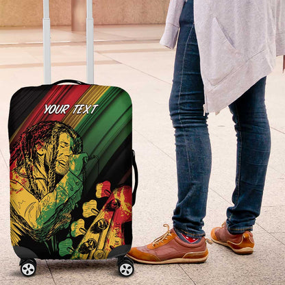 Personalised Afro Vibes Luggage Cover Reggae King - Live The Way You Love
