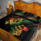 Personalised Afro Vibes Quilt Bed Set Reggae King - Live The Way You Love