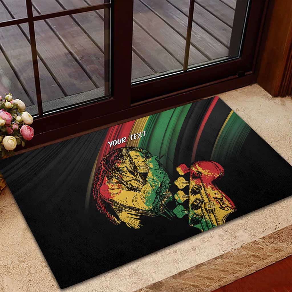 Personalised Afro Vibes Rubber Doormat Reggae King - Live The Way You Love