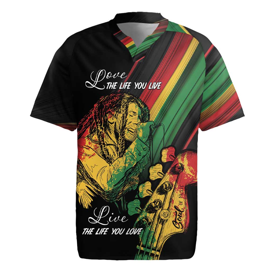 Personalised Afro Vibes Rugby Jersey Reggae King - Live The Way You Love