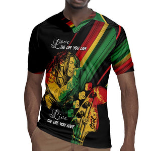 Personalised Afro Vibes Rugby Jersey Reggae King - Live The Way You Love