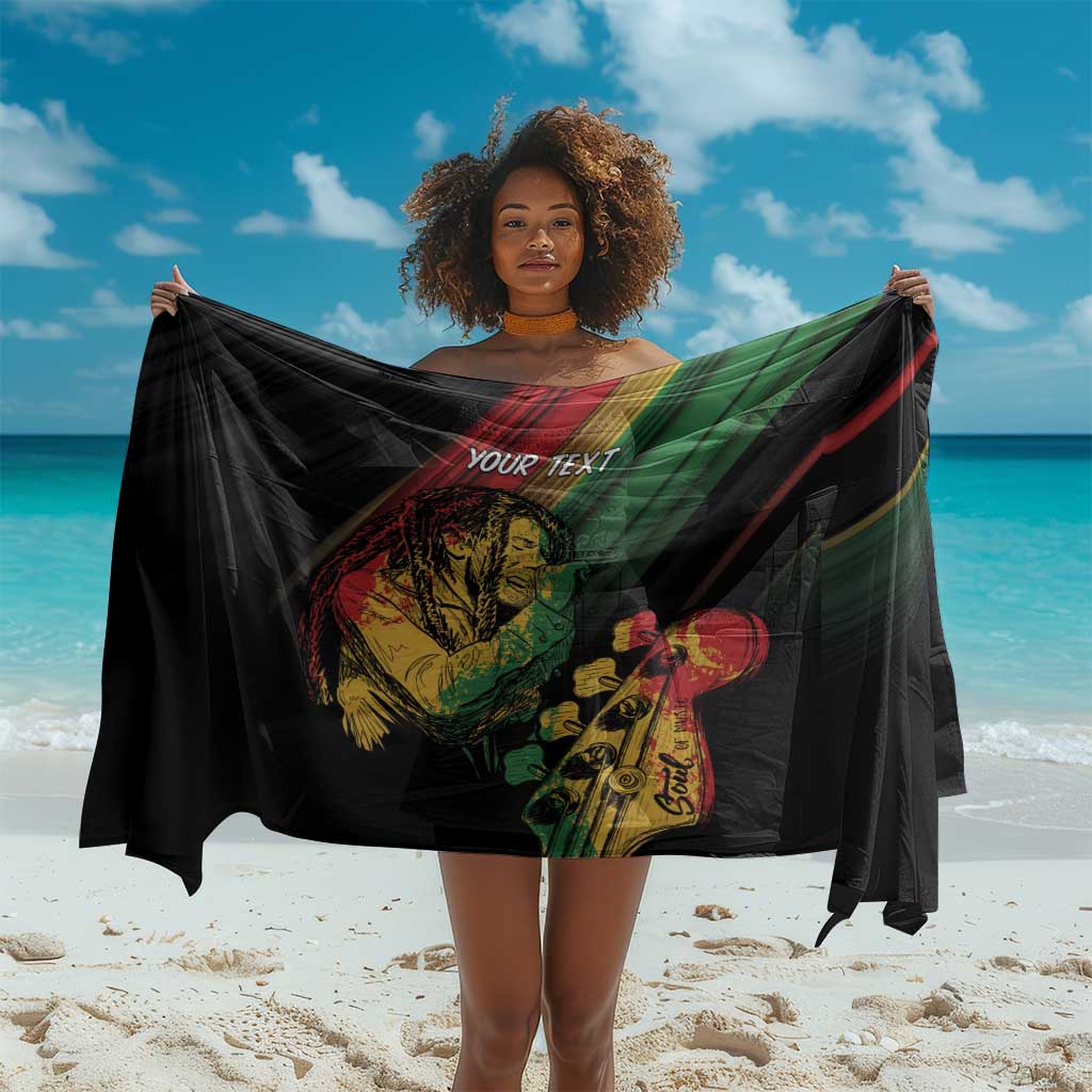 Personalised Afro Vibes Sarong Reggae King - Live The Way You Love