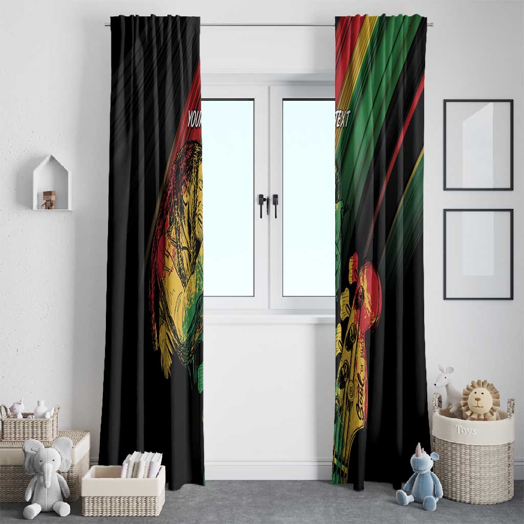 Personalised Afro Vibes Window Curtain Reggae King - Live The Way You Love