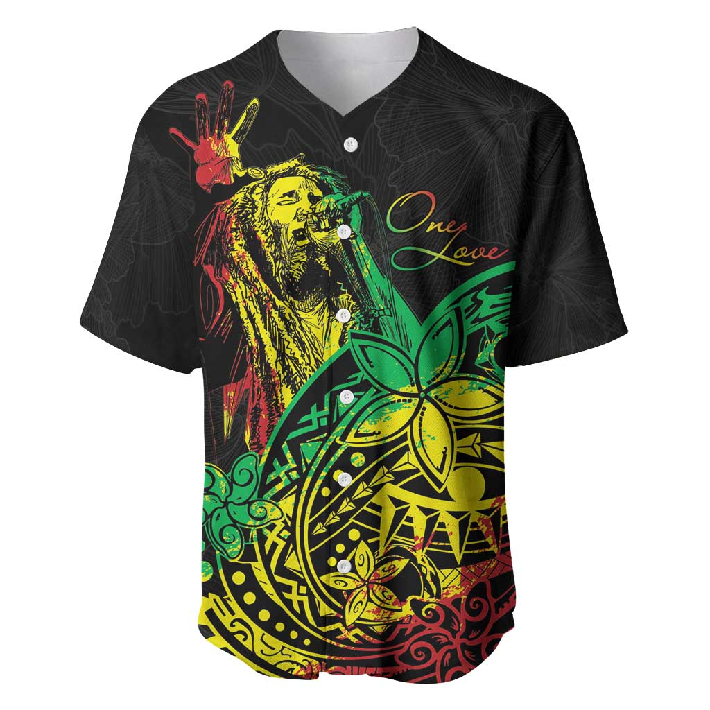 Personalised Jawaiian Reggae Baseball Jersey Afro-Polynesian Style