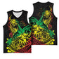 Personalised Jawaiian Reggae Basketball Jersey Afro-Polynesian Style LT7
