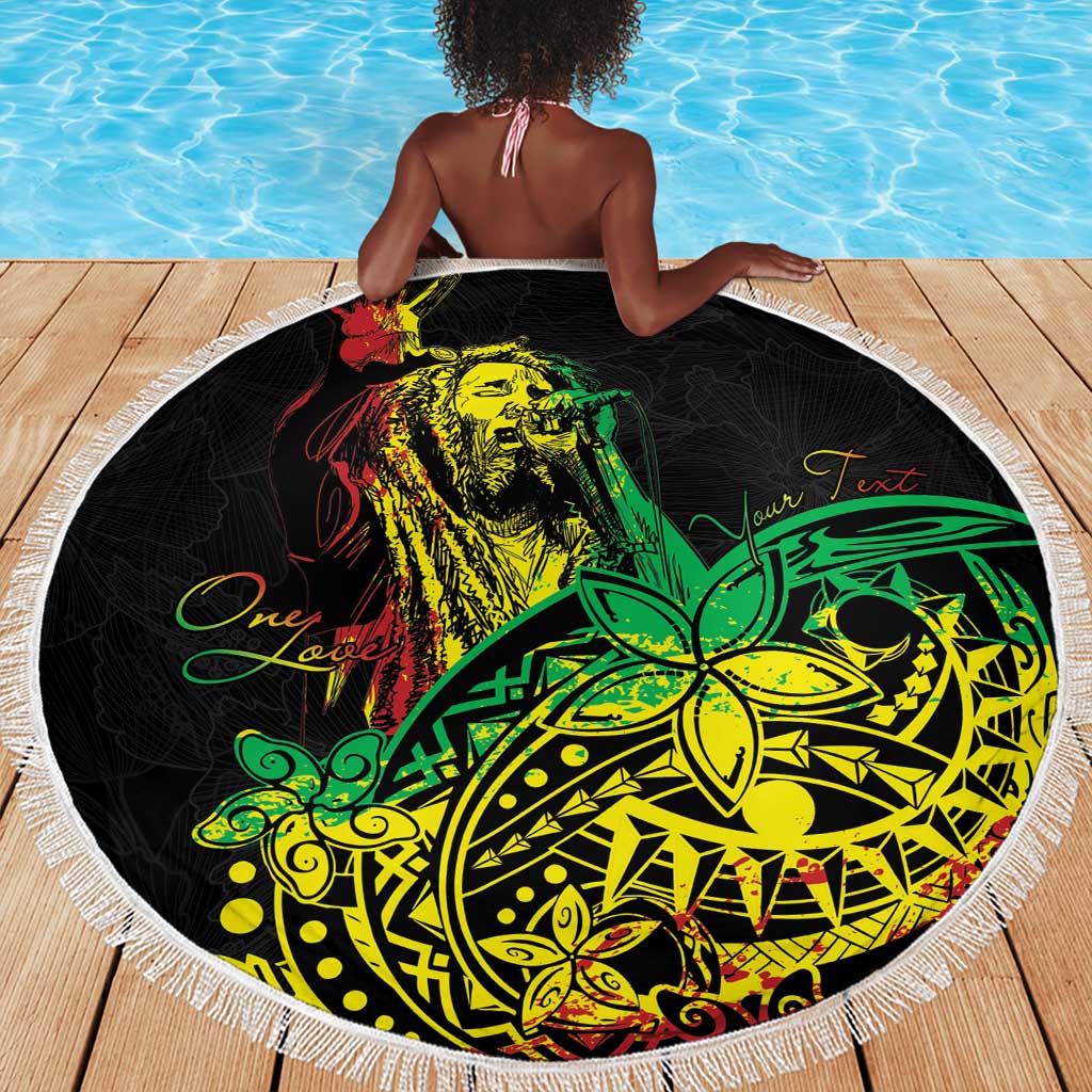 Personalised Jawaiian Reggae Beach Blanket Afro-Polynesian Style
