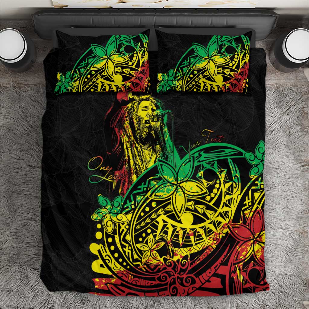 Personalised Jawaiian Reggae Bedding Set Afro-Polynesian Style