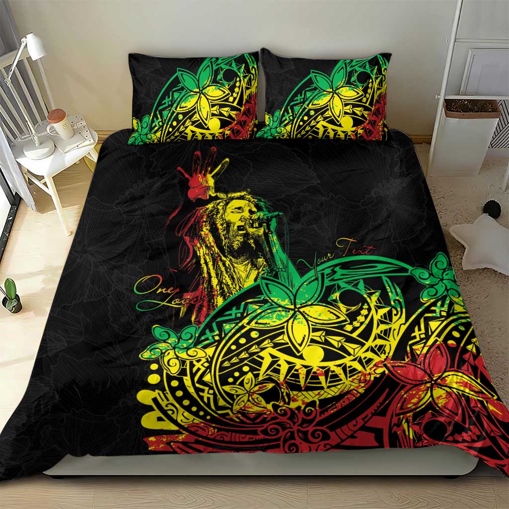 Personalised Jawaiian Reggae Bedding Set Afro-Polynesian Style