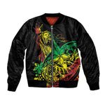 Personalised Jawaiian Reggae Bomber Jacket Afro-Polynesian Style