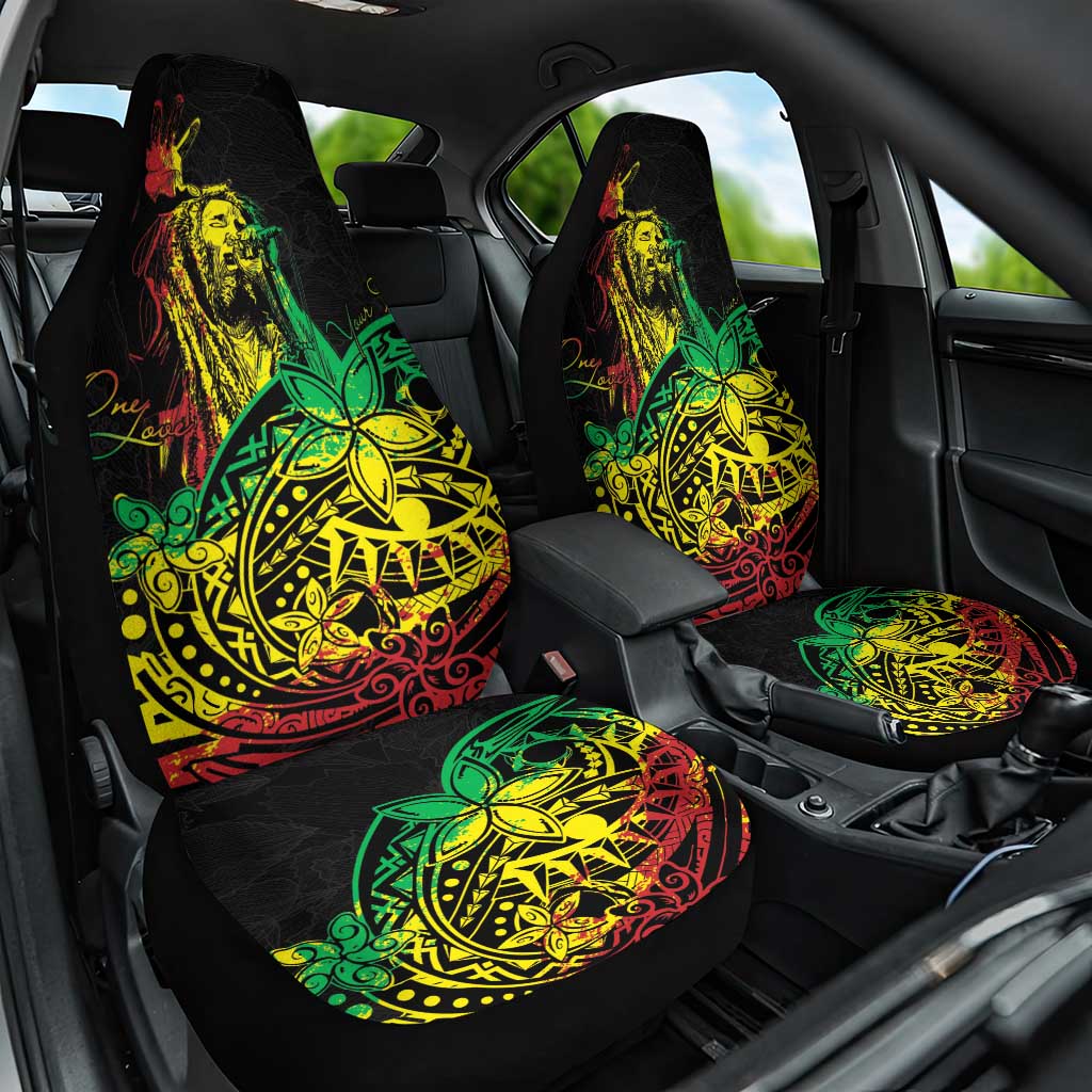 Personalised Jawaiian Reggae Car Seat Cover Afro-Polynesian Style