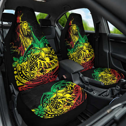 Personalised Jawaiian Reggae Car Seat Cover Afro-Polynesian Style