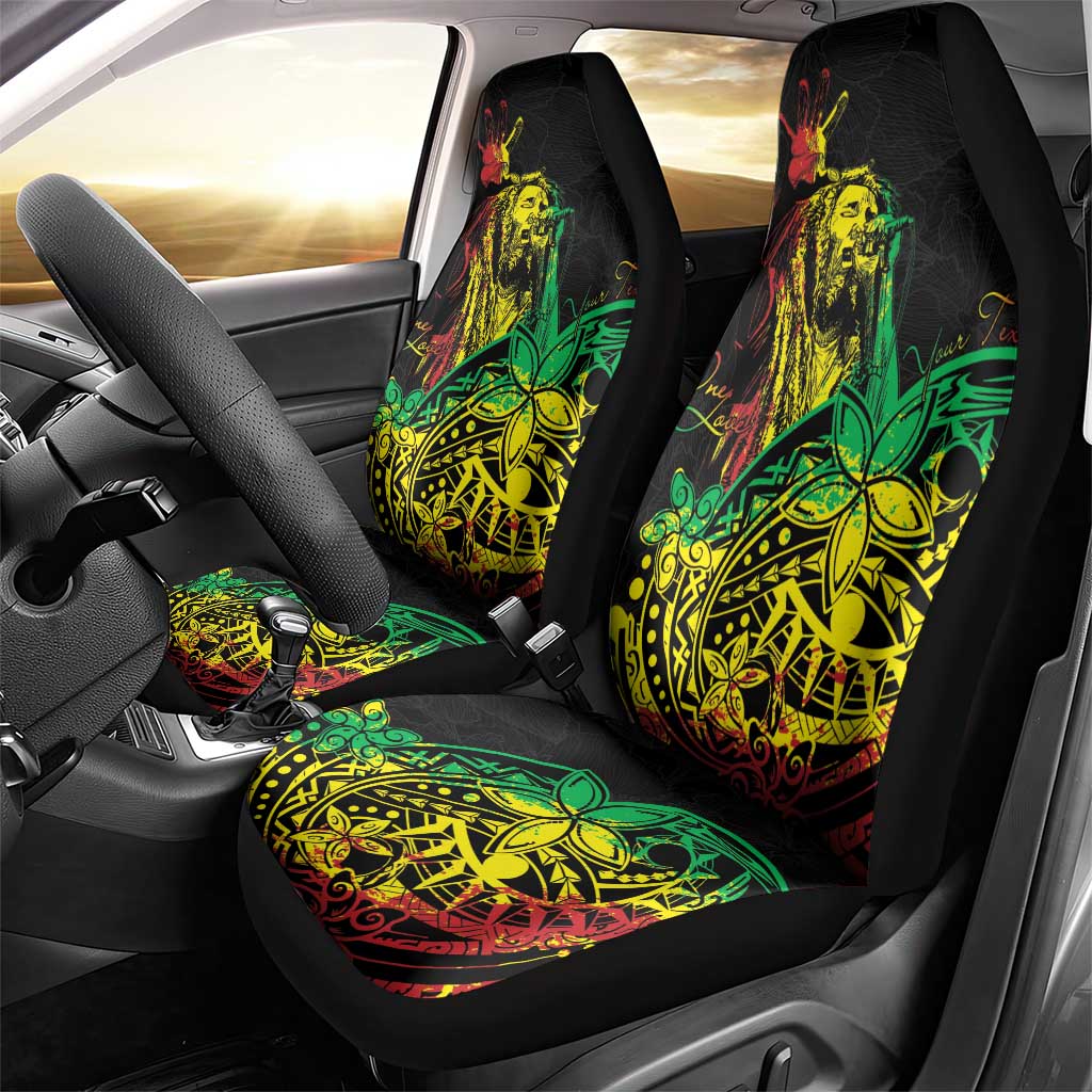 Personalised Jawaiian Reggae Car Seat Cover Afro-Polynesian Style