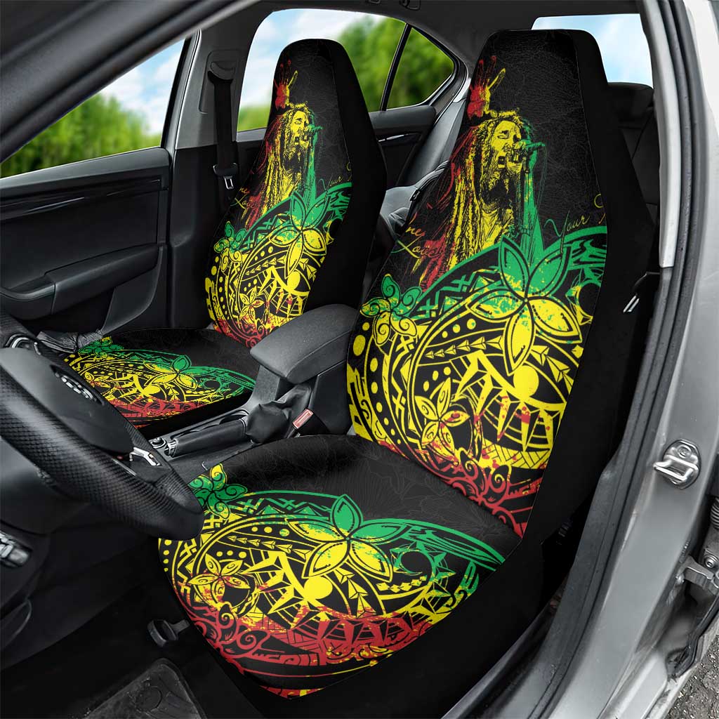 Personalised Jawaiian Reggae Car Seat Cover Afro-Polynesian Style