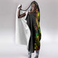 Personalised Jawaiian Reggae Hooded Blanket Afro-Polynesian Style