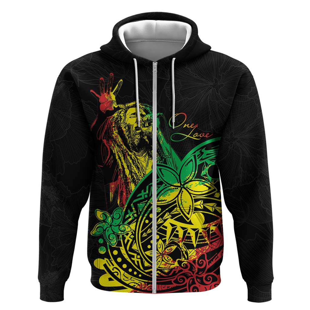 Personalised Jawaiian Reggae Hoodie Afro-Polynesian Style