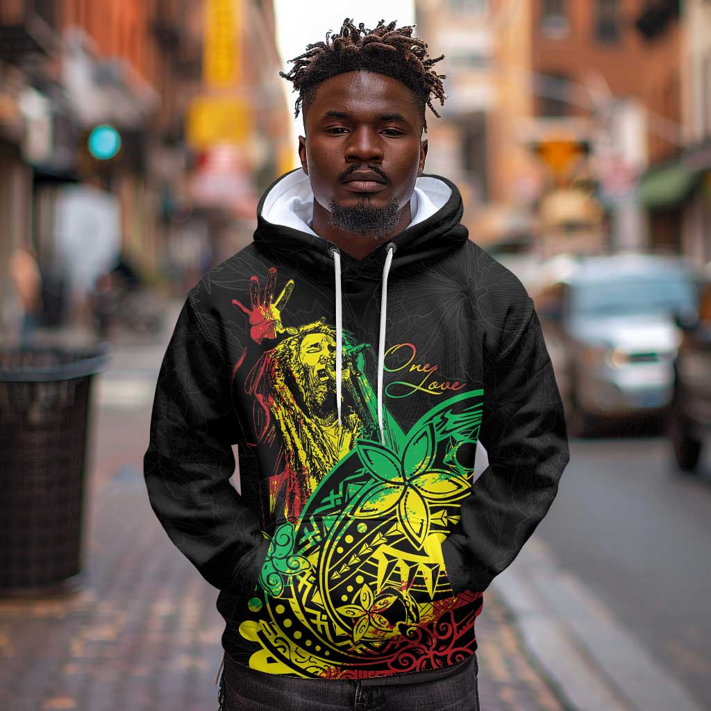 Personalised Jawaiian Reggae Hoodie Afro-Polynesian Style