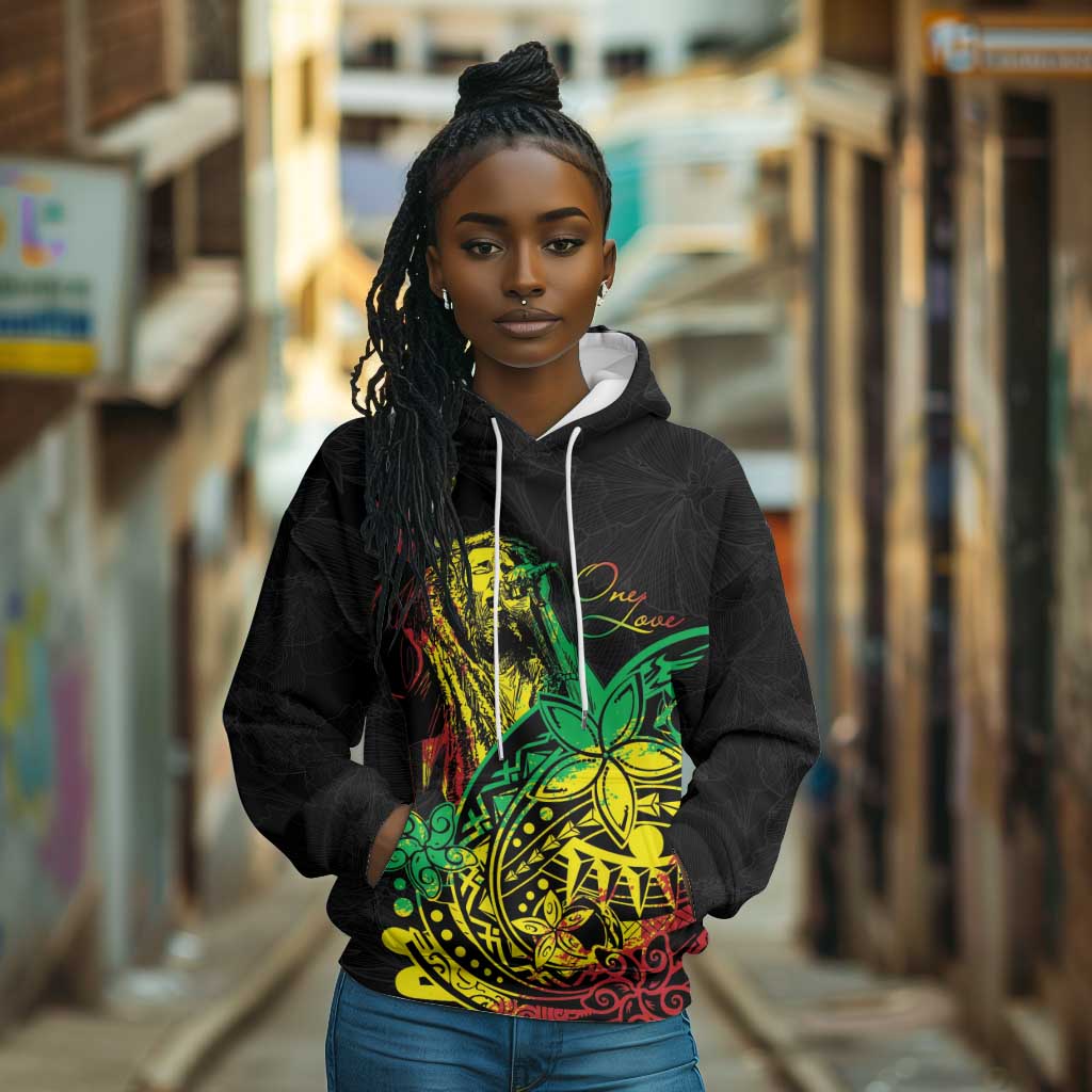 Personalised Jawaiian Reggae Hoodie Afro-Polynesian Style