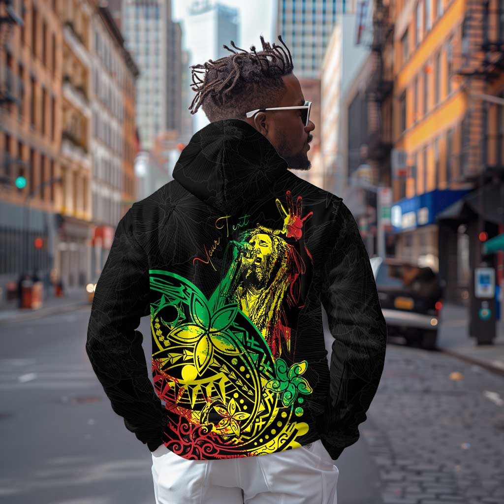 Personalised Jawaiian Reggae Hoodie Afro-Polynesian Style