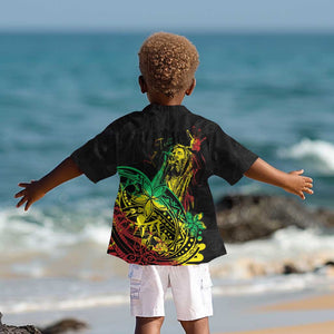 Personalised Jawaiian Reggae Kid Hawaiian Shirt Afro-Polynesian Style