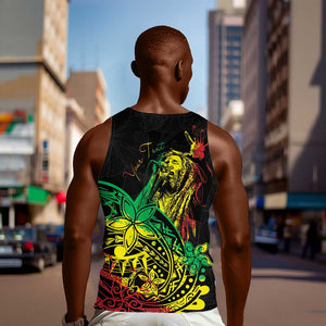 Personalised Jawaiian Reggae Men Tank Top Afro-Polynesian Style